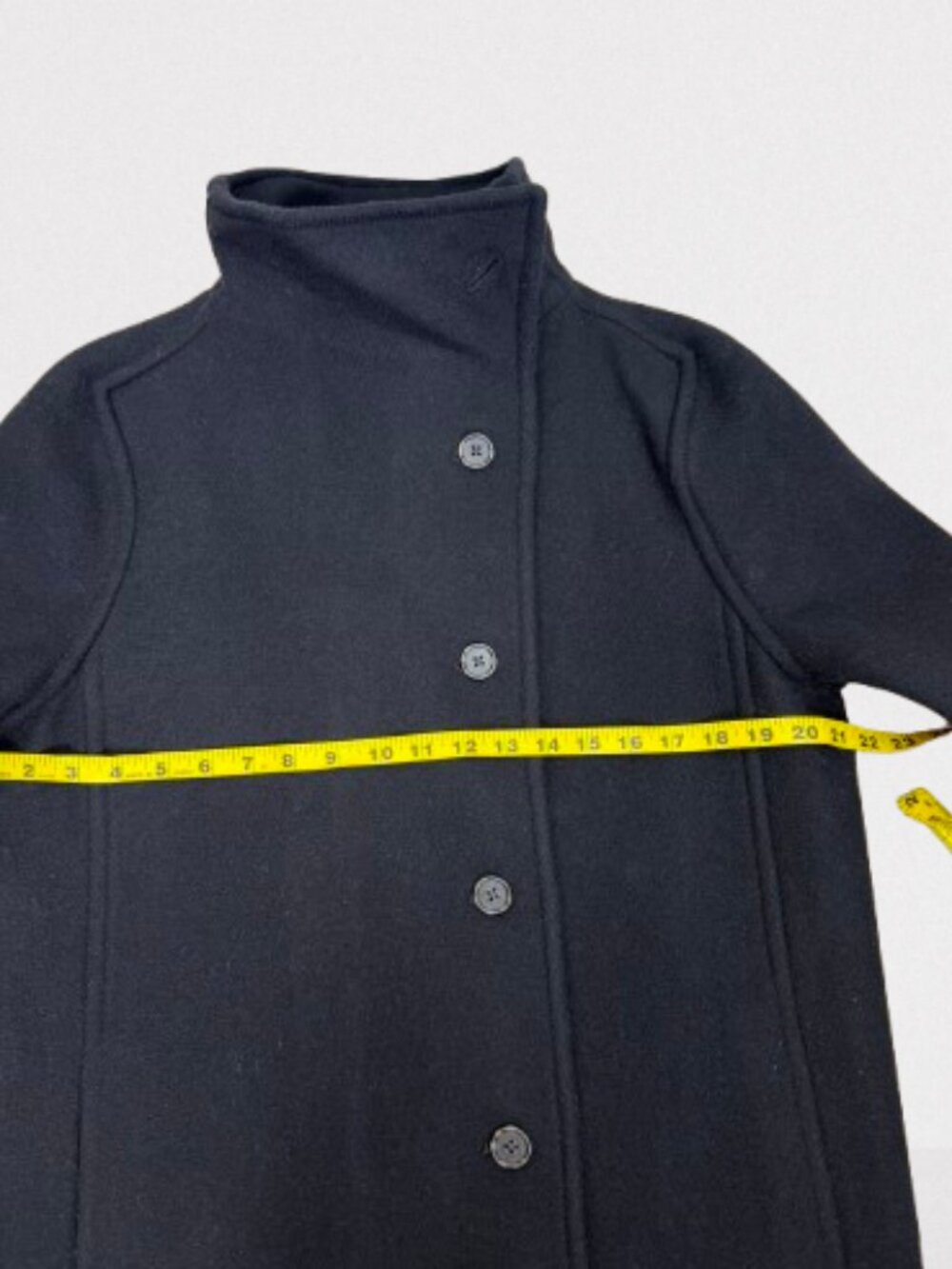 J.Crew Villa Coat in Italian Stadium-Cloth Wool Size 2 in Black - Picture 12 of 15